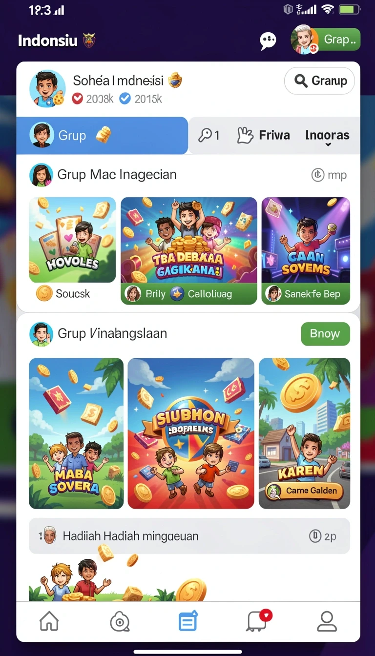 Tampilan antarmuka tupaiwin di Android